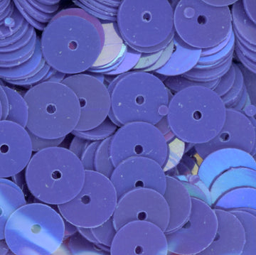 6mm Flat Opaque Iridescent Periwinkle 100 Grams