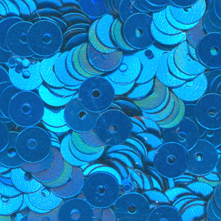 5mm Flat Metallic Blue Bell 100 grams