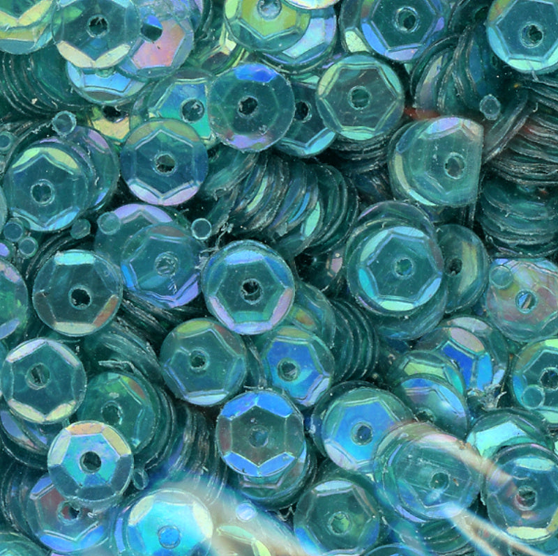 4mm Slightly Cupped Iridescent Medium Jasper