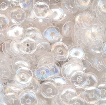 4mm Slightly Cupped Clear Glossy (no iridescence)