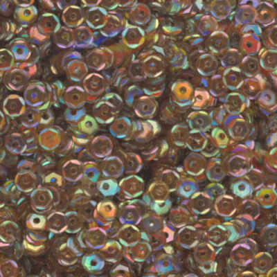 4mm Slightly Cupped Iridescent Dark Brown 100 Grams