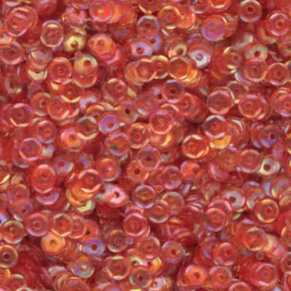 4mm Slightly Cupped Iridescent Dk Burnt Orange 100 Grams