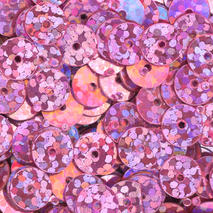 5mm Flat Hologram  Pink