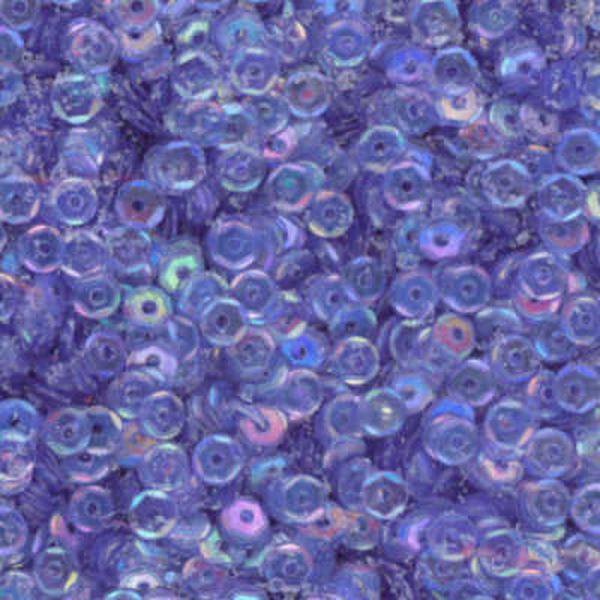 4mm Slightly Cupped Iridescent Cornflower Blue 100 Grams