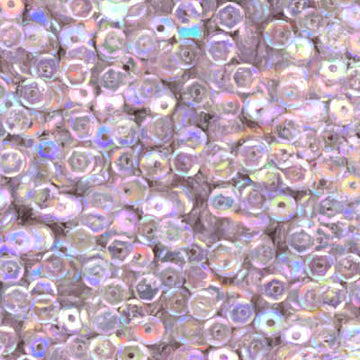 4mm Slightly Cupped Iridescent Light Gray 100 Grams