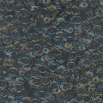 4mm Slightly Cupped Black Glossy (no iridescence) 100 Grams