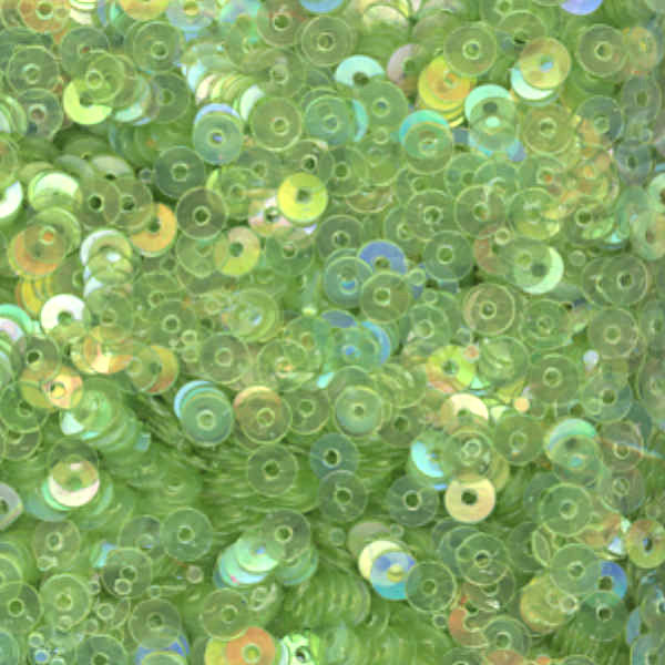 4mm Flat Iridescent Light Chartreuse