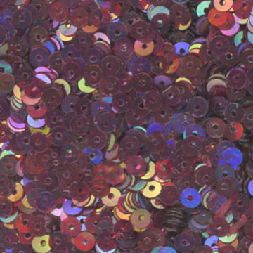 4mm Flat Iridescent Burgundy