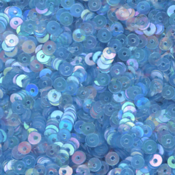 4mm Flat Iridescent Lt Duck Wing Blue