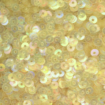 4mm Flat Iridescent Lt Lemon Yellow 50 Grams