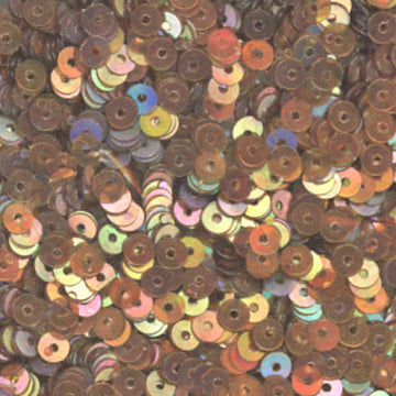 4mm Flat Iridescent Medium Brown 100 Grams