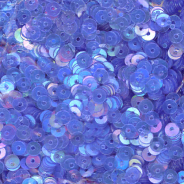 4mm Flat Iridescent Cornflower Blue 100 Grams