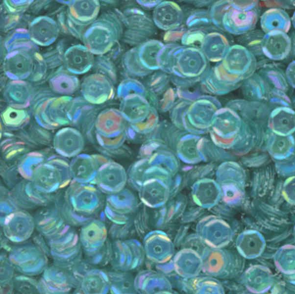 5mm Slightly Cupped Iridescent Light Jasper