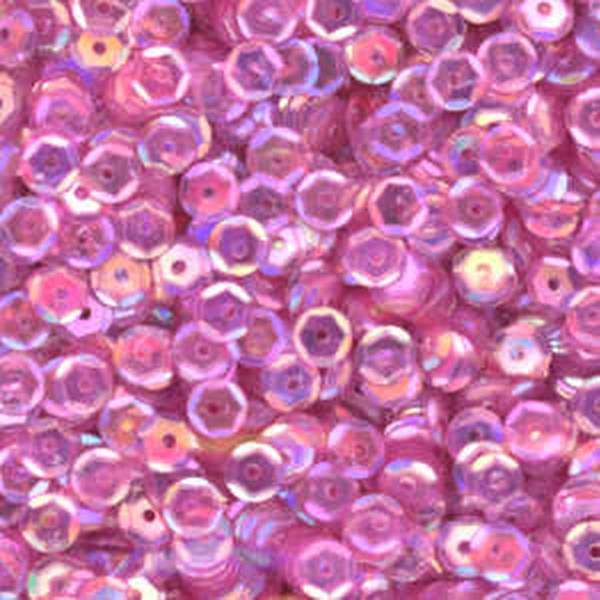 5mm Slightly Cupped Iridescent Light Fuchsia