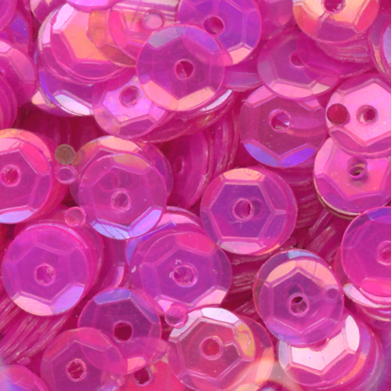5mm Slightly Cupped Iridescent Medium Rose