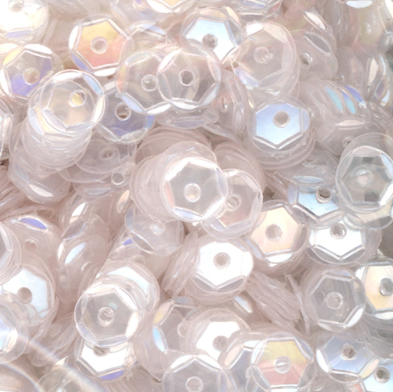 5mm Slightly Cupped Clear Glossy (no iridescence)