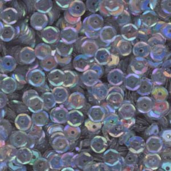 5mm Slightly Cupped Iridescent Gray