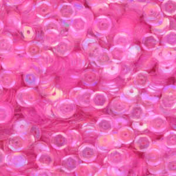 5mm Slightly Cupped Iridescent Light Rose 50 Grams - Cartwright's Sequins