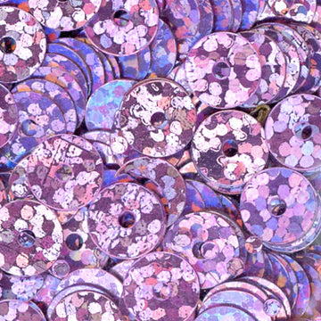 5mm Flat Hologram Light Pink 100 grams