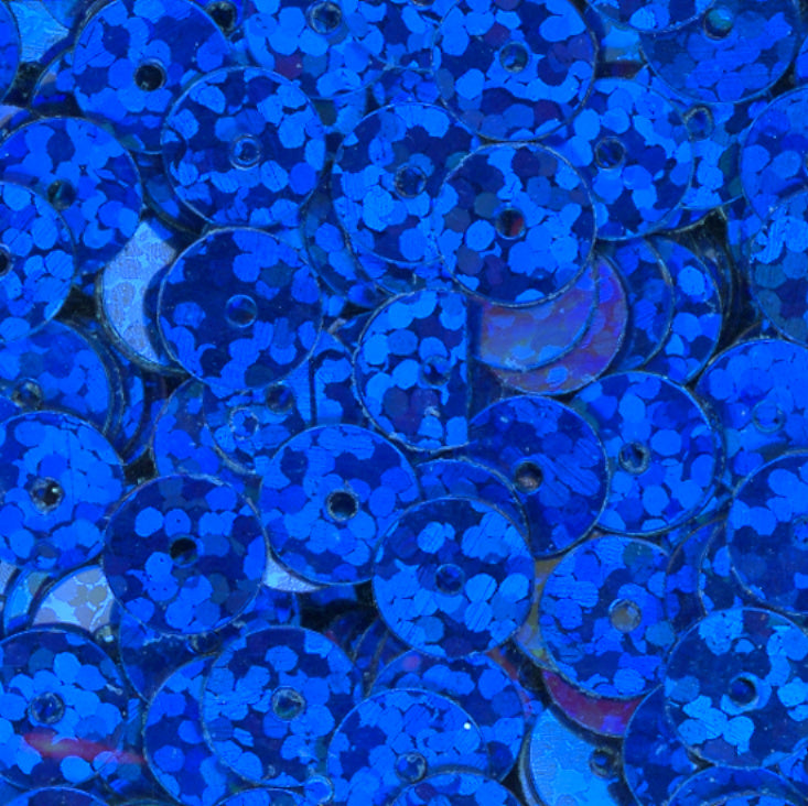 5mm Flat Hologram Cobalt Blue 100 grams