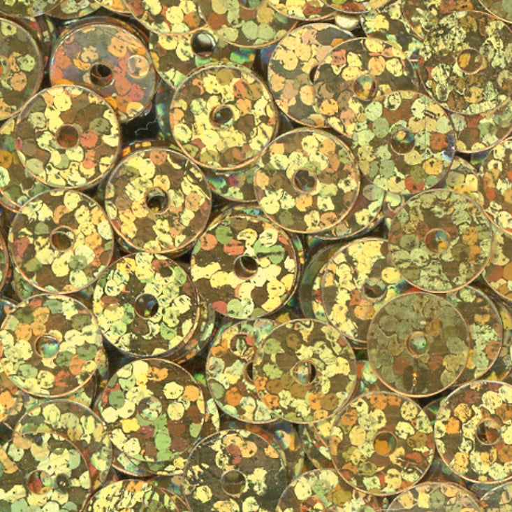 5mm Flat Hologram  Gold 100 grams