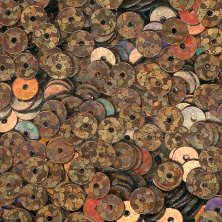 5mm Flat Hologram Antique Bronze 100 grams