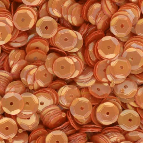 6mm Slightly Cupped Satin Dark Ecru