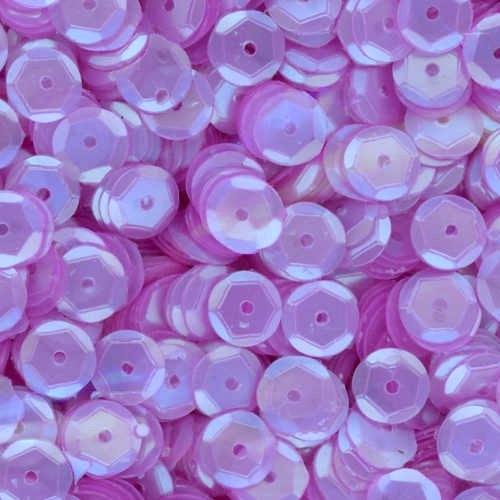 6mm Slightly Cupped Satin Light Purple