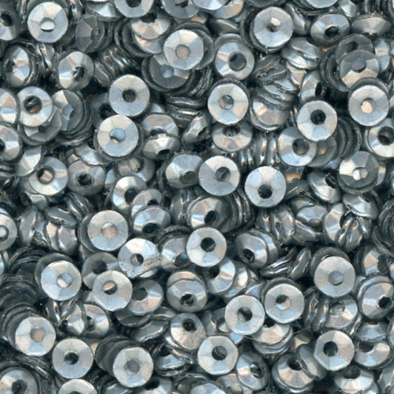 3mm Fully Cupped Satin Silver