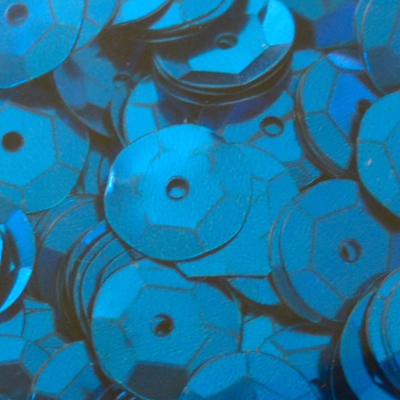 10mm Slightly Cupped Metallic Dark Blue