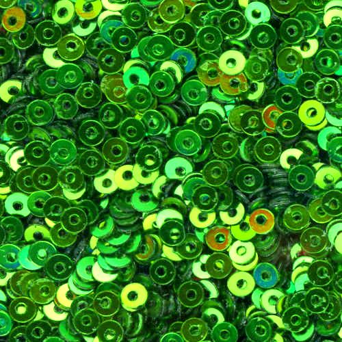 3mm Flat Metallic Kelly Green