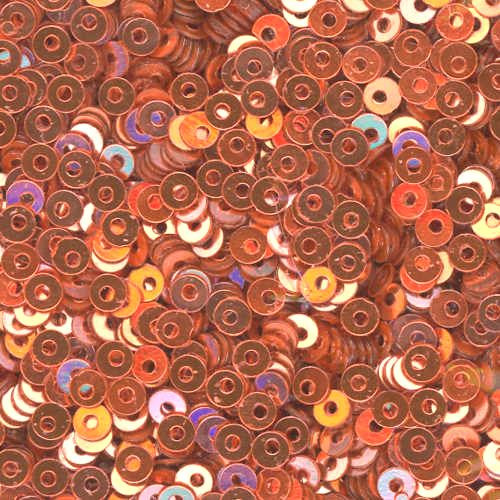 3mm Flat Metallic Peach 100 Grams