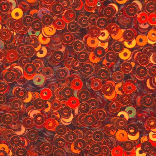 3mm Flat Metallic Orange 100 Grams