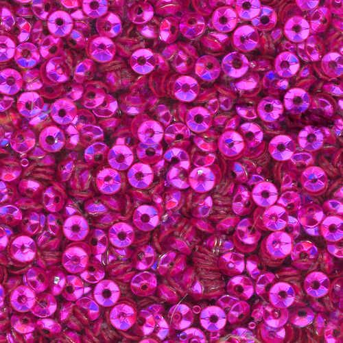 3mm Fully Cupped Metallic Orchid