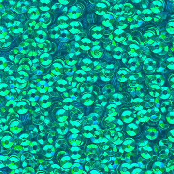 3mm Fully Cupped Metallic Green 100 Grams