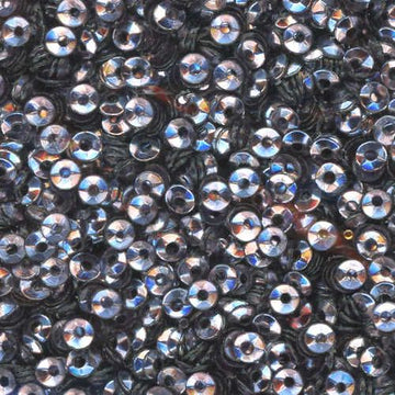 3mm Fully Cupped Metallic Gray