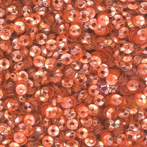 3mm Fully Cupped Metallic Peach