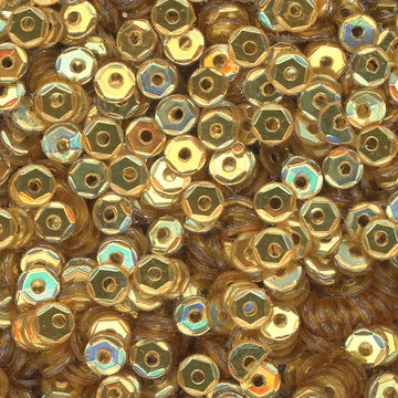 3mm SLIGHTLY Cupped Metallic Gold 50 Grams
