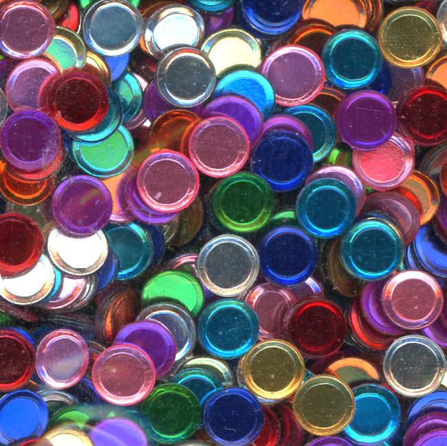 4mm Metallic Confetti Mixed Colors