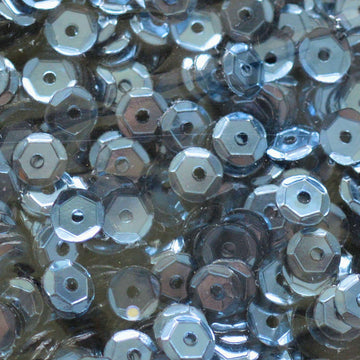 5mm Slightly Cupped Metallic Blue Gray 50 grams