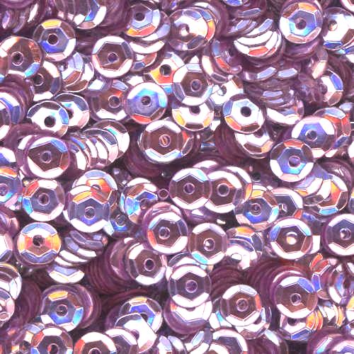 5mm Slightly Cupped Metallic Lilac Sky