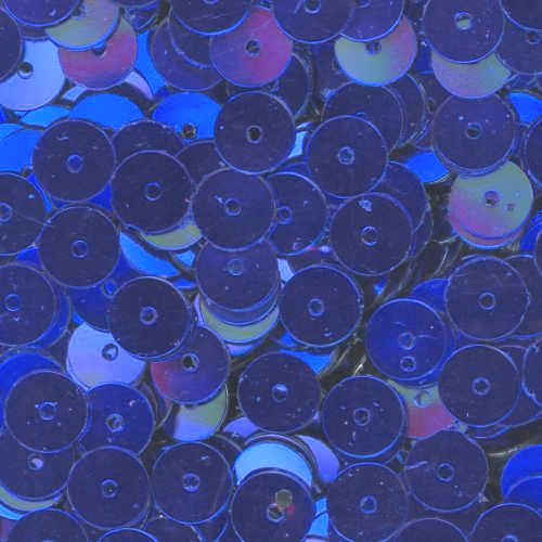 6mm Flat Metallic Cobalt Blue