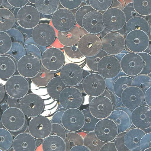 6mm Flat Metallic Cool Water Blue 100 grams