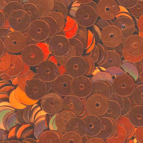 6mm Flat Metallic Orange