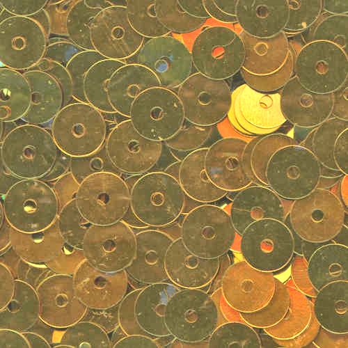 6mm Flat Metallic Bright Gold