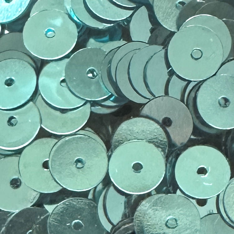6mm Flat Metallic Aqua