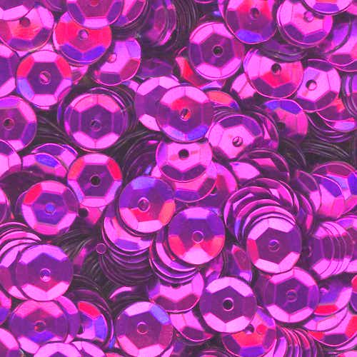 6mm Slightly Cupped Metallic Orchid 100 grams