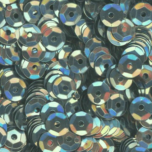 6mm Slightly Cupped Metallic Gray 100 grams