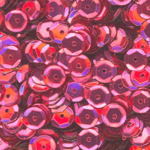 6mm Slightly Cupped Metallic Antique Rose