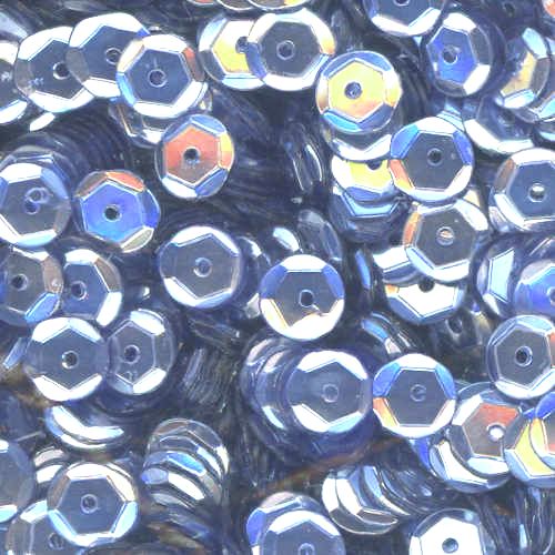 6mm Slightly Cupped Metallic Cool Water Blue 100 grams